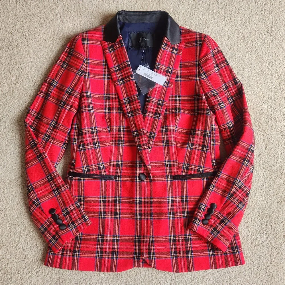 NWT J. Crew Parke Tartan Plaid Blazer